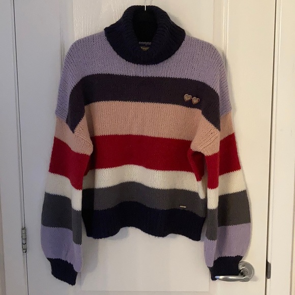 Ted Baker Mohair Striped Knit Sweater - Picture 4 of 9